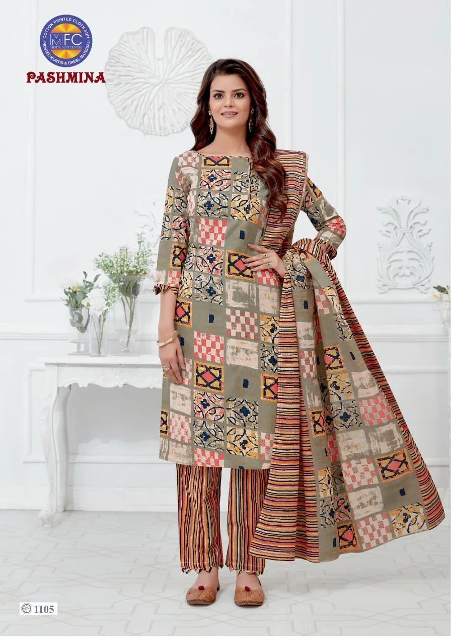 MFC Presents Pashmina Vol11 Heavy Cotton Casual Wear Salwar Suits