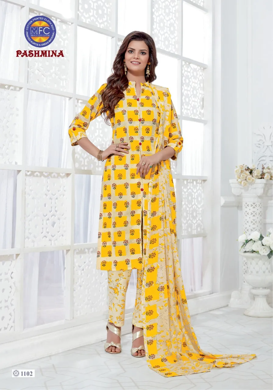 MFC Presents Pashmina Vol11 Heavy Cotton Casual Wear Salwar Suits