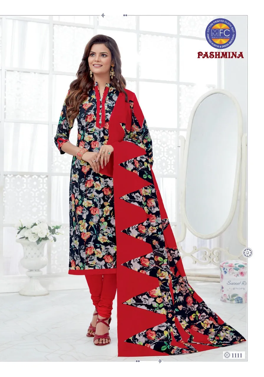 MFC Presents Pashmina Vol11 Heavy Cotton Casual Wear Salwar Suits