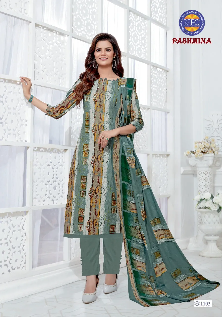 MFC Presents Pashmina Vol11 Heavy Cotton Casual Wear Salwar Suits