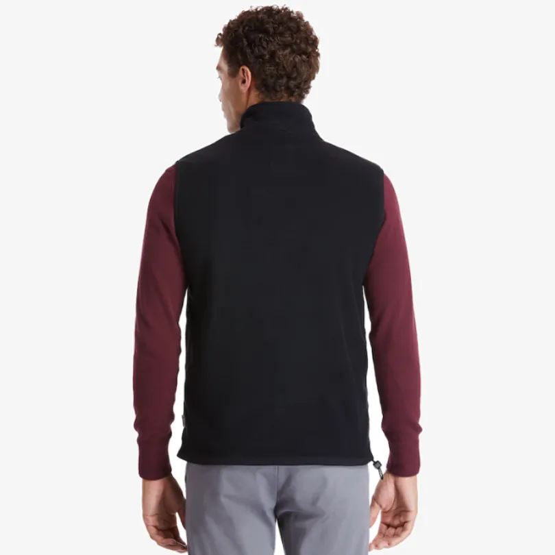 Mix Media Full-Zip Fleece Vest For Men