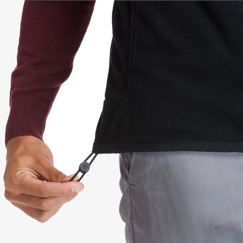Mix Media Full-Zip Fleece Vest For Men