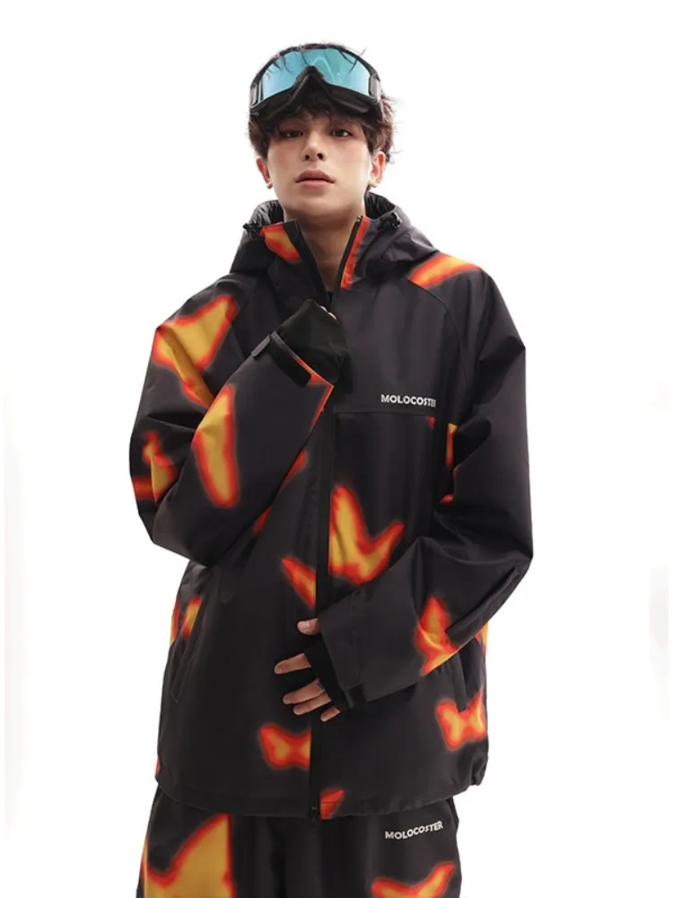 Molocoster Flame Butterfly Snow Jacket - Unisex
