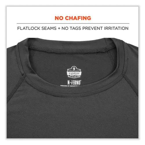 N-ferno 6436 Long Sleeve Lightweight Base Layer Shirt, X-large, Black, Ships In 1-3 Business Days
