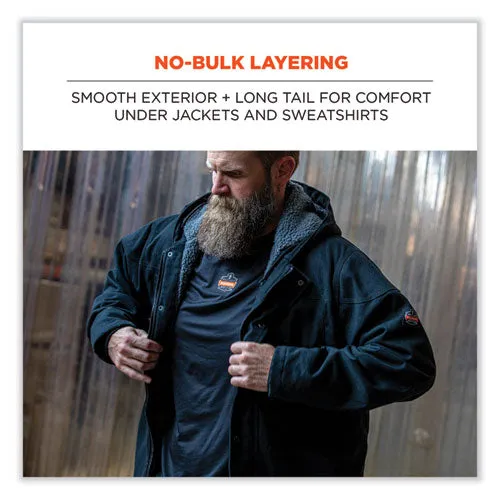 N-ferno 6436 Long Sleeve Lightweight Base Layer Shirt, X-large, Black, Ships In 1-3 Business Days