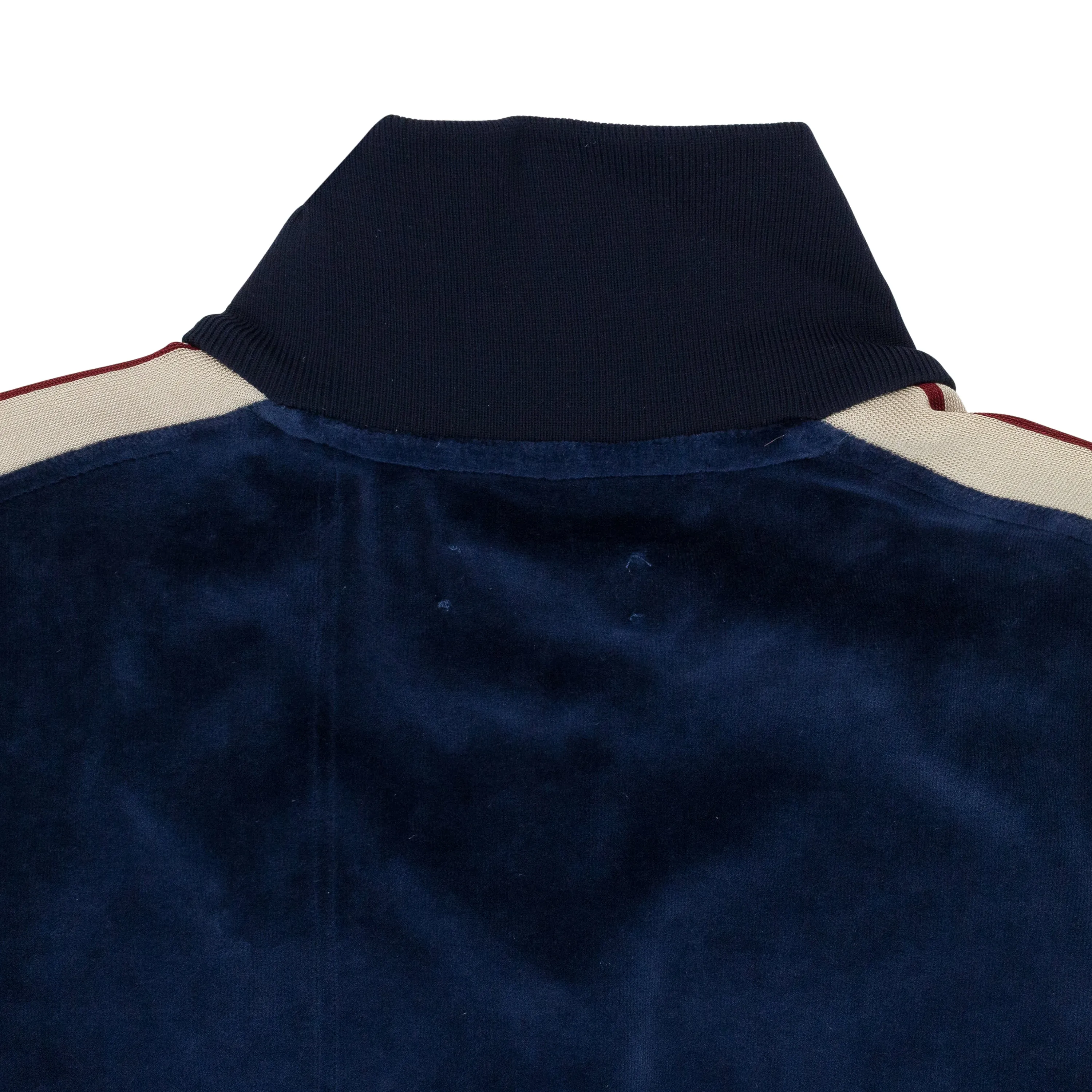NAVY VELOUR TRACK JACKET