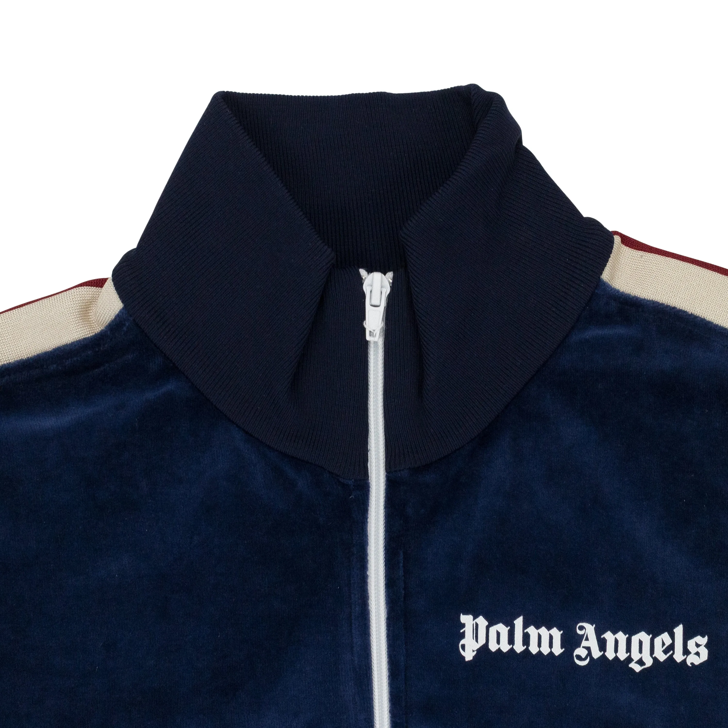 NAVY VELOUR TRACK JACKET