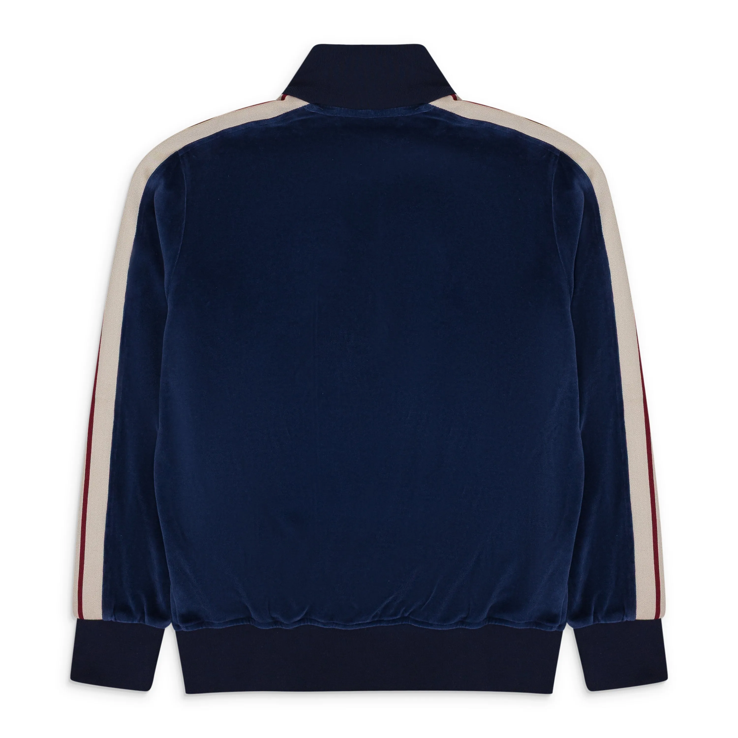 NAVY VELOUR TRACK JACKET