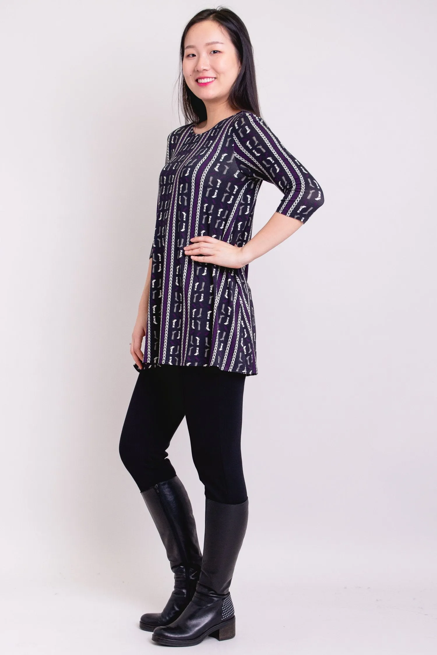 Perfect Tunic, Barbie Bling, Bamboo- Final Sale