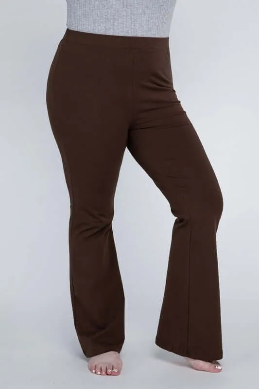 Plus Size Everyday Comfy Flare Stretchy Pants