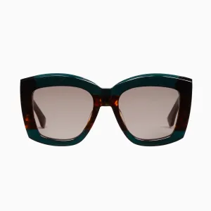 Polarized Coltrane / Dark Sea Green & Tort Center / Brown Lens