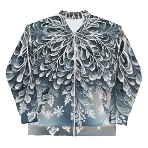 "Frosted Elegance" Collection - Unisex Bomber Jacket