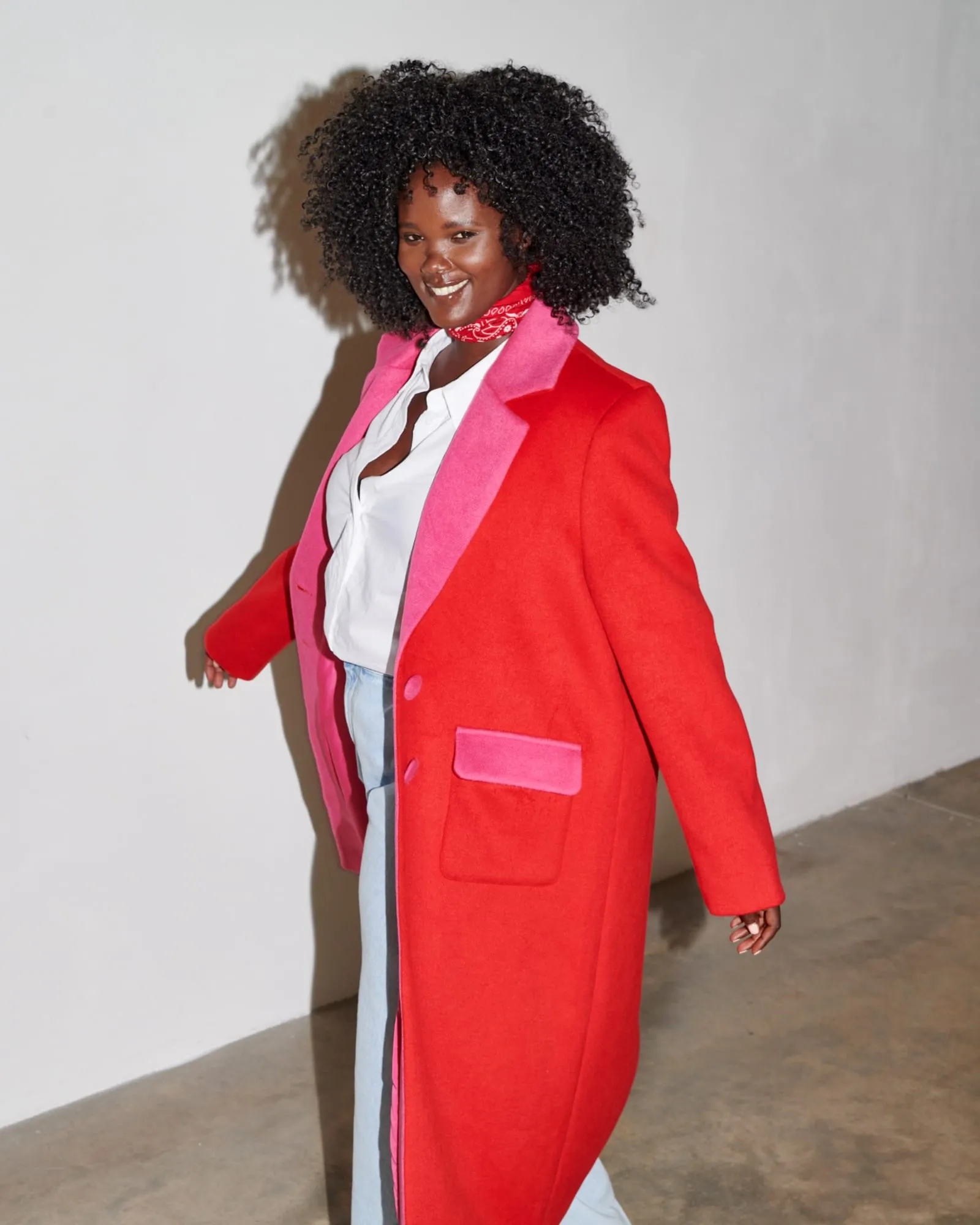 Red Wool 55 Coat | Red / Pink