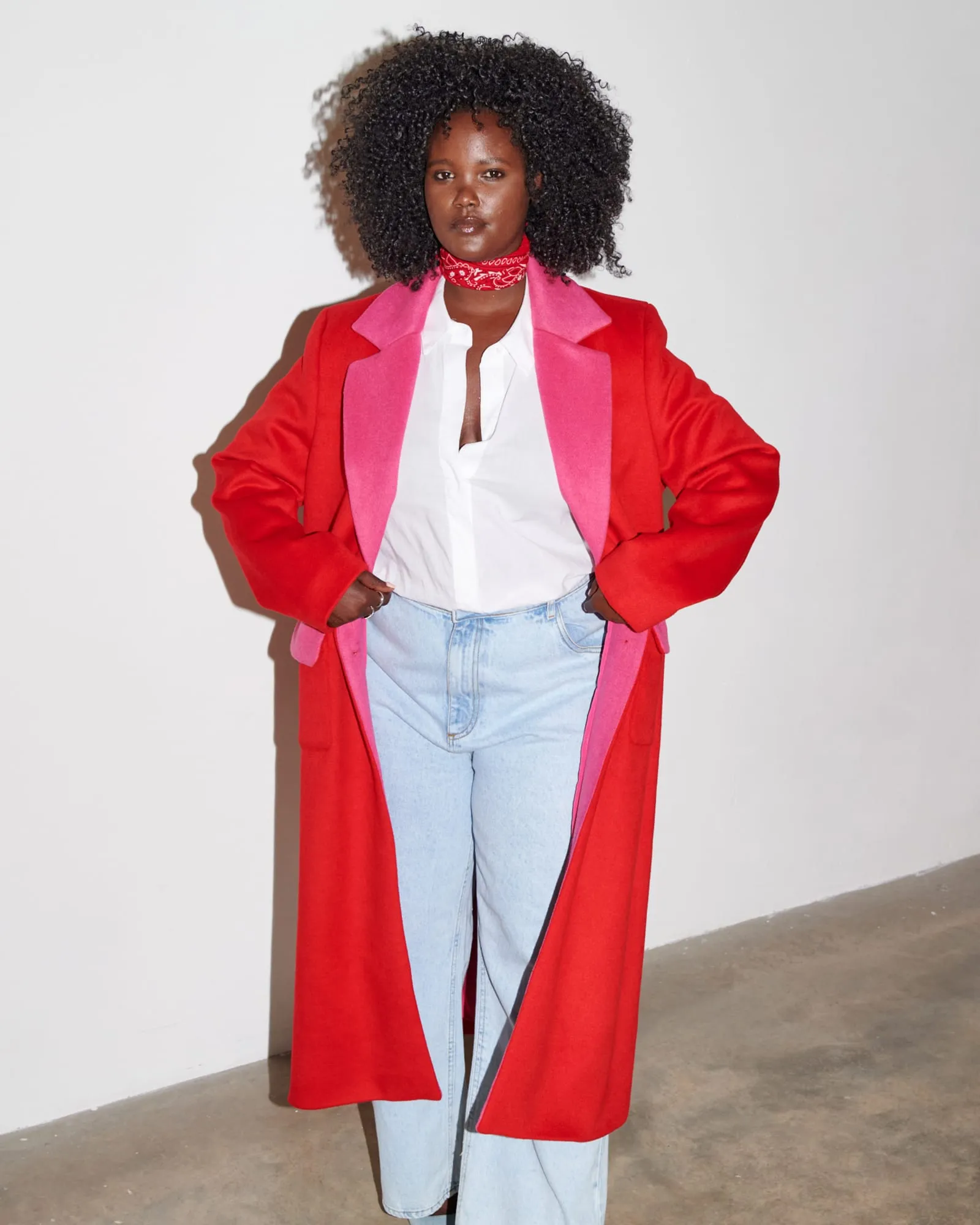 Red Wool 55 Coat | Red / Pink