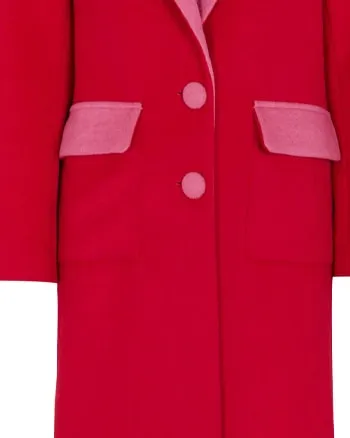 Red Wool 55 Coat | Red / Pink