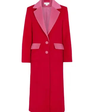 Red Wool 55 Coat | Red / Pink