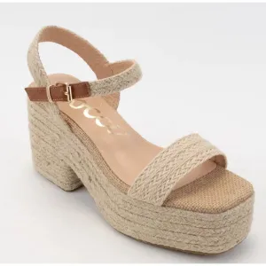 Remi Natural Block Heel Sandals