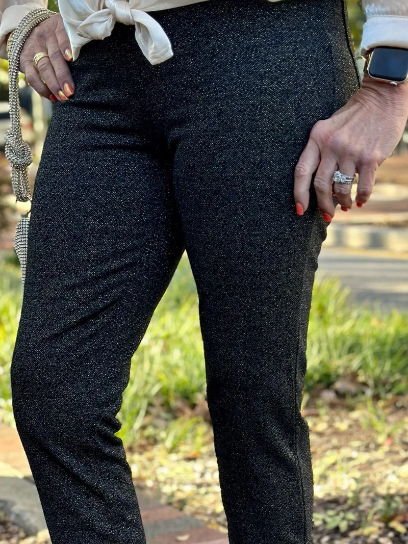 Sanctuary Sparkly Knit Runway Legging - Sparkly Night