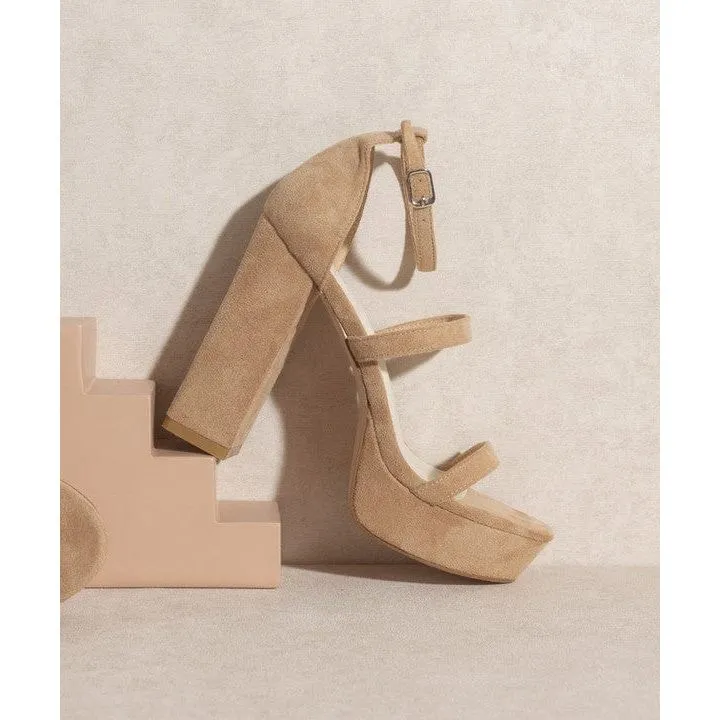 Suede Platform Heels
