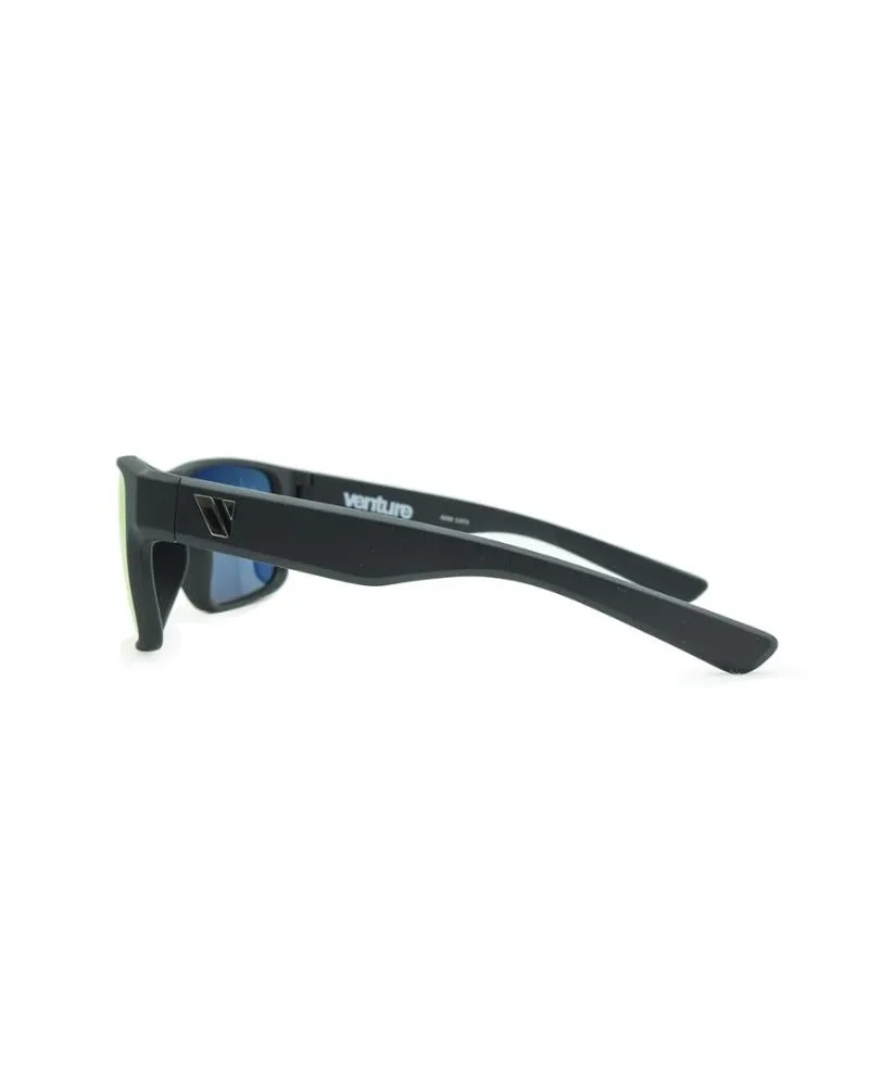 Summit Polarised Sunglasses - Matte Black/Red Revo