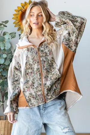 Tapestry and Lace Hoodie