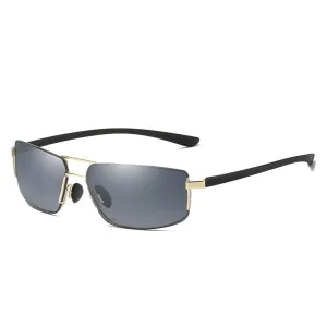 West Louis Brand Designer Rectangle Men Polarized Sunglasses
