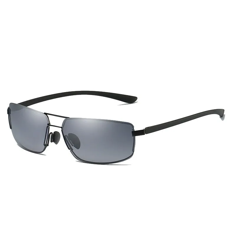 West Louis Brand Designer Rectangle Men Polarized Sunglasses