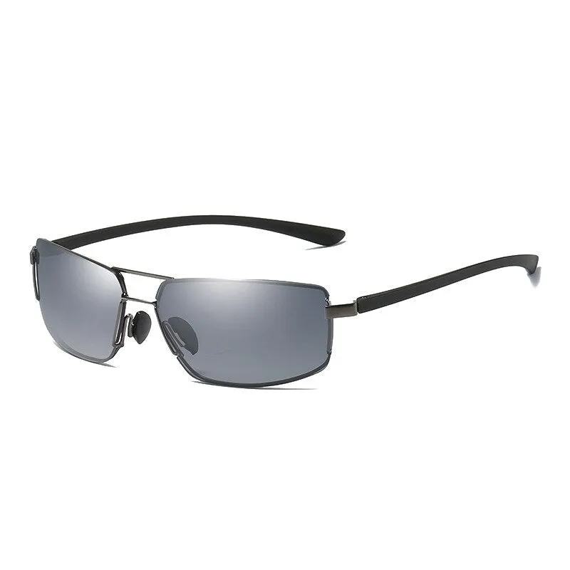 West Louis Brand Designer Rectangle Men Polarized Sunglasses