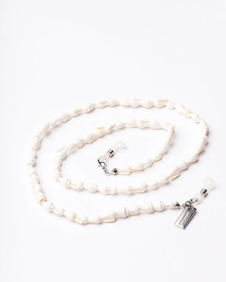 WHITE SHELL SUNGLASSES CHAIN