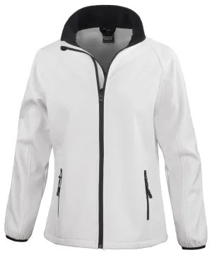 White/Black - Women's Core printable softshell jacket