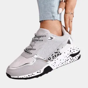Women's Casual Sneakers: Suede, Glitter & Chunky Sole