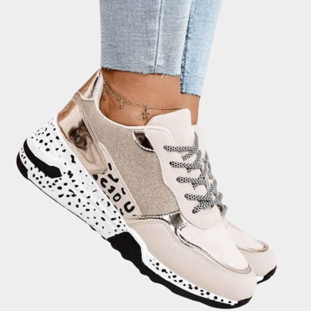 Women's Casual Sneakers: Suede, Glitter & Chunky Sole