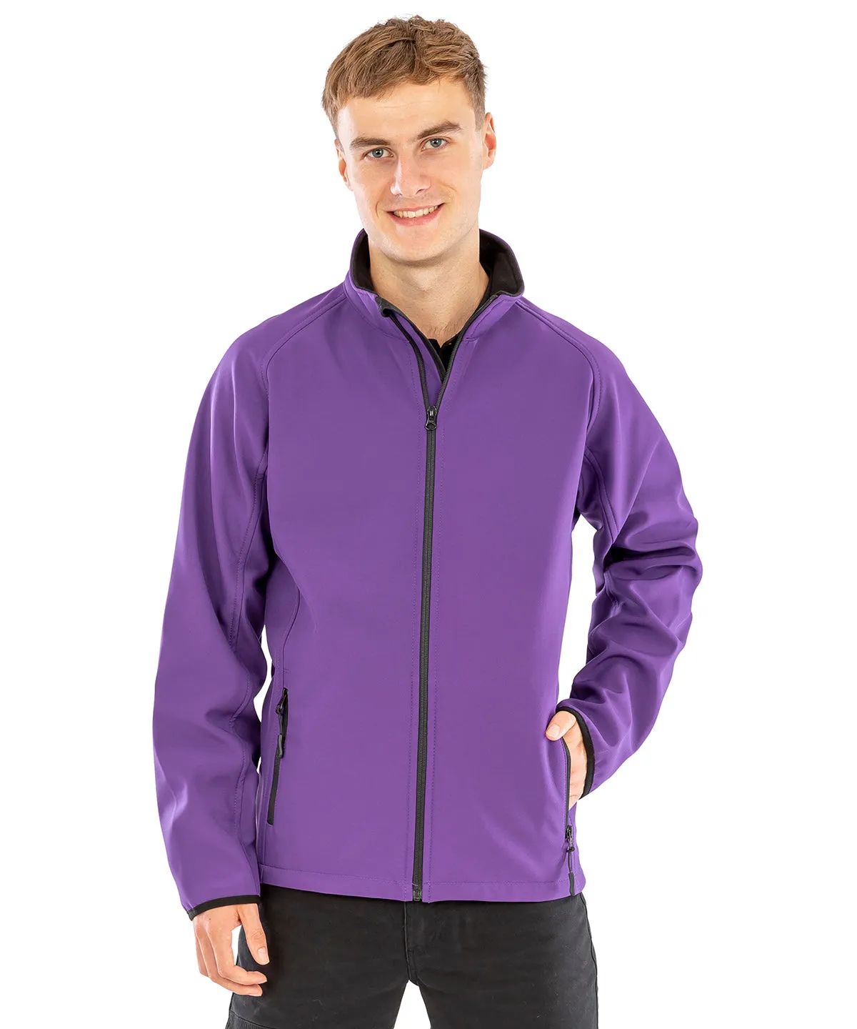 Yellow/Black - Core printable softshell jacket